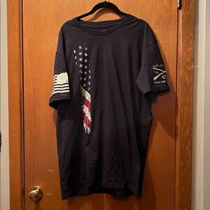 Grunt Style This We'll Defend XL Tee Shirt Flag Military Black Patriotic Troops